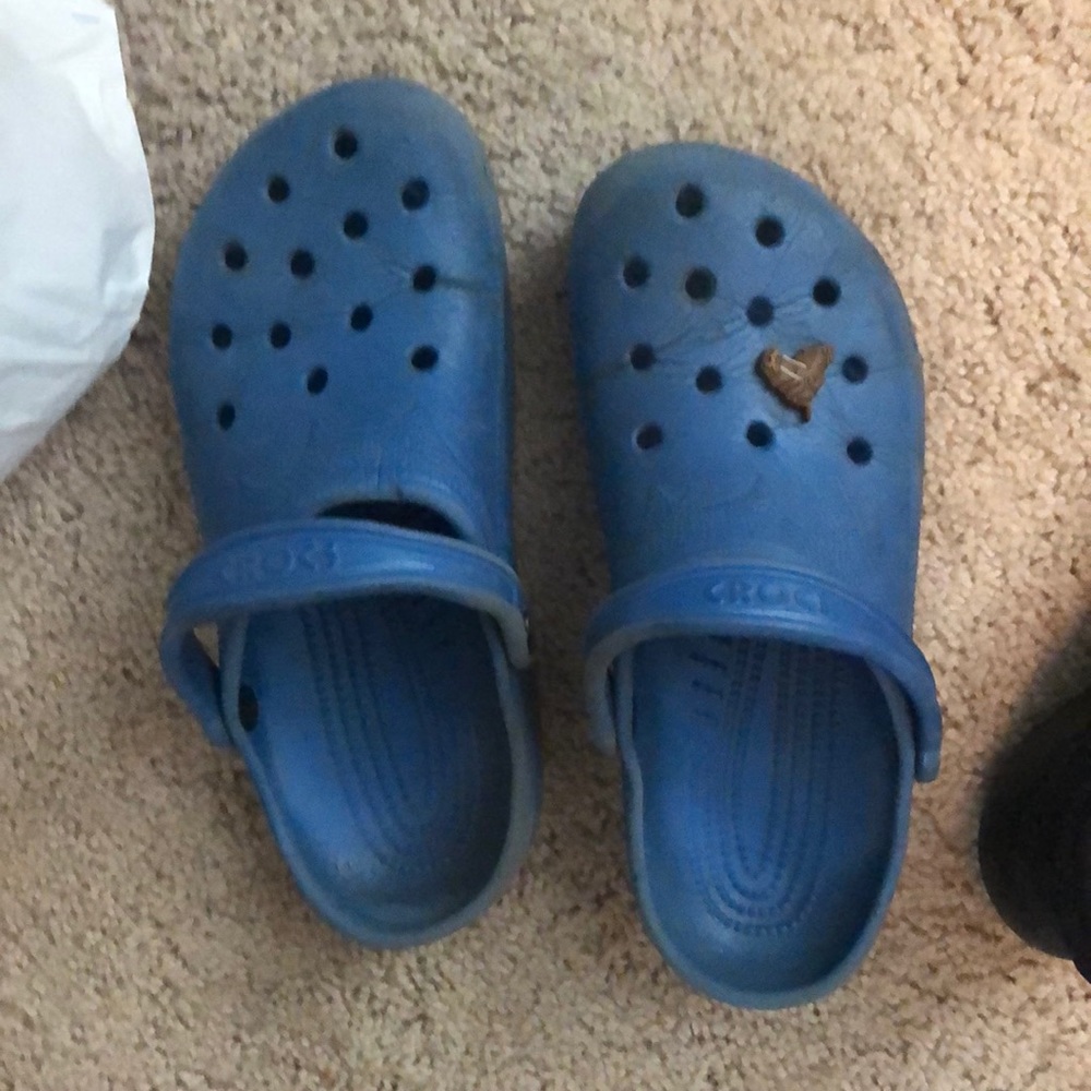 Blue crocs